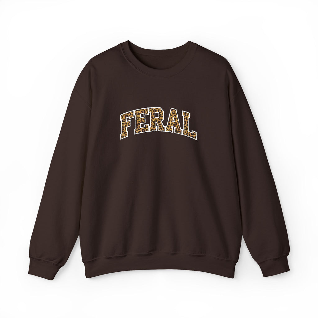 "Feral" Cat Rescue Support Embrodiery Sweatshirt, 5 colors