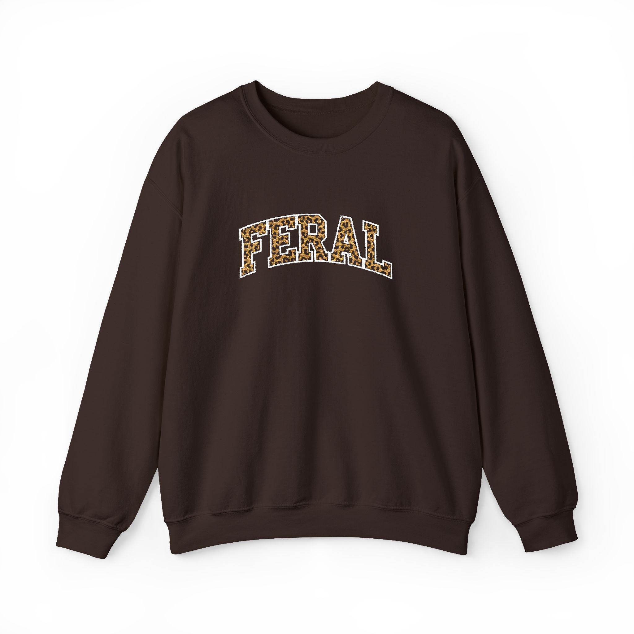 "Feral" Cat Rescue Support Embrodiery Sweatshirt, 5 colors