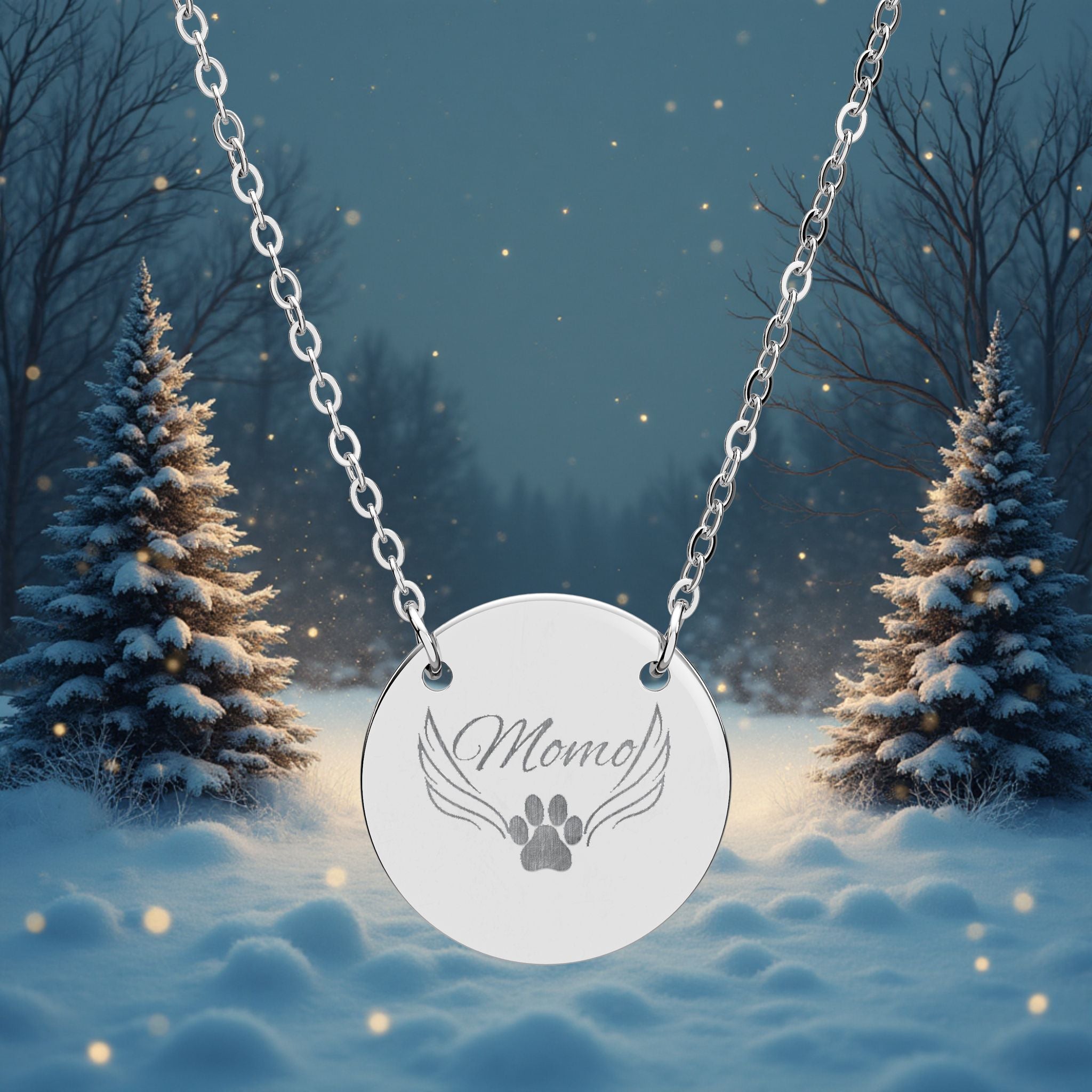 Necklace, Engraved, Personal, Pet , Fur Love Gift, 18K Gold PVD, 18K Rose Gold PVD, Charity 50% profit to Animal Rescuers