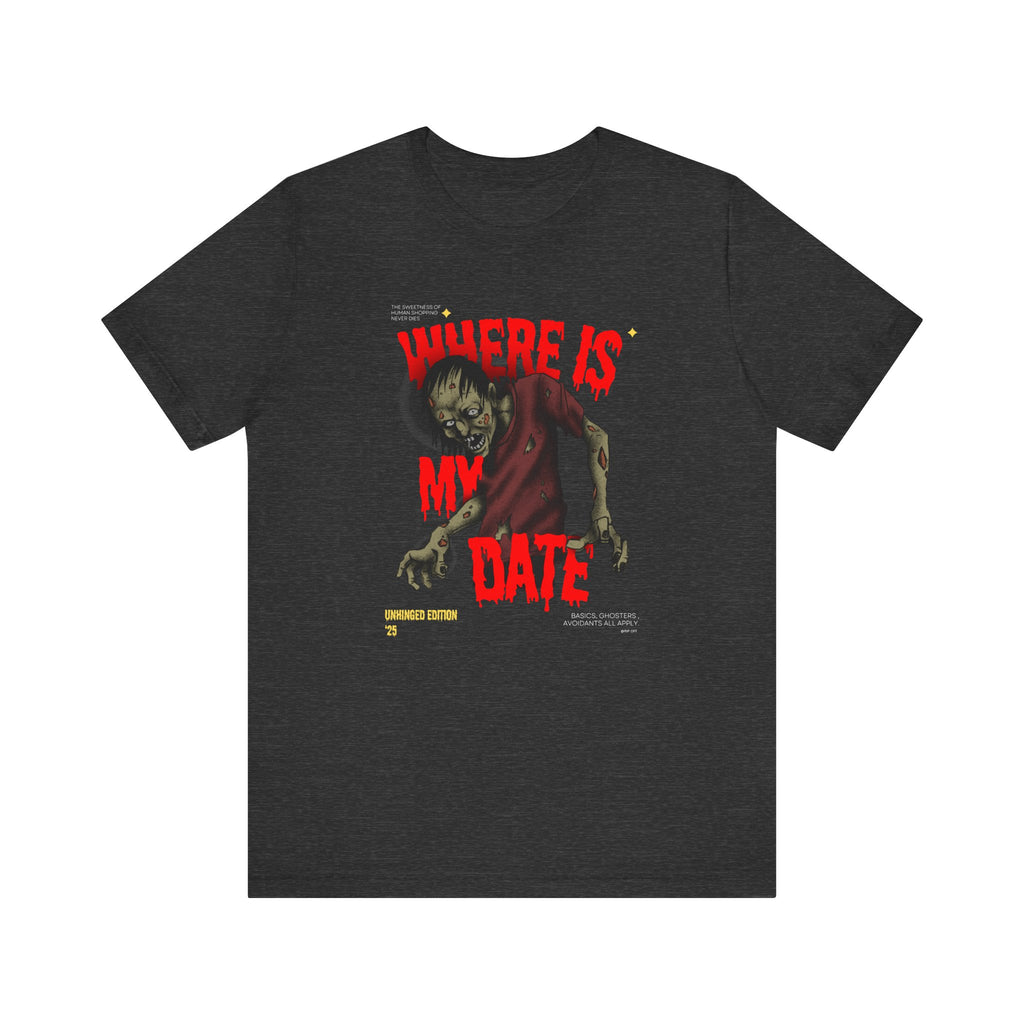 "Unhinged" Zombie Graphic Tee for Halloween