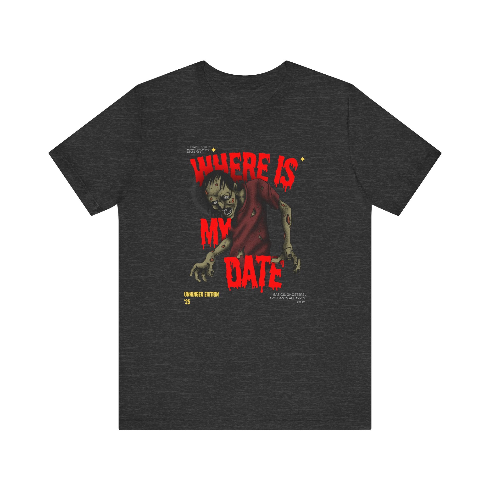 "Unhinged" Zombie Graphic Tee for Halloween