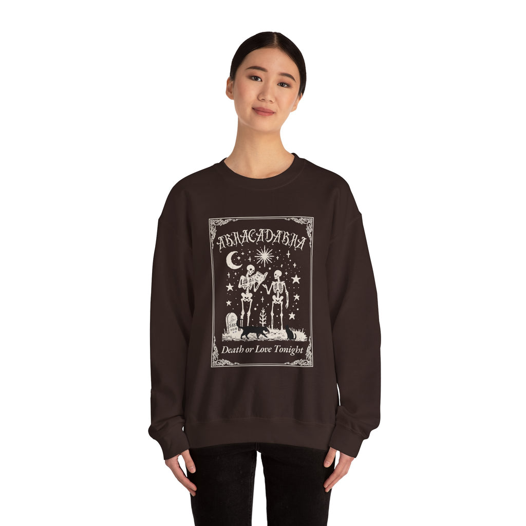"Abracadabra" Make it So, Gothic Crewneck Sweatshirt, Halloween