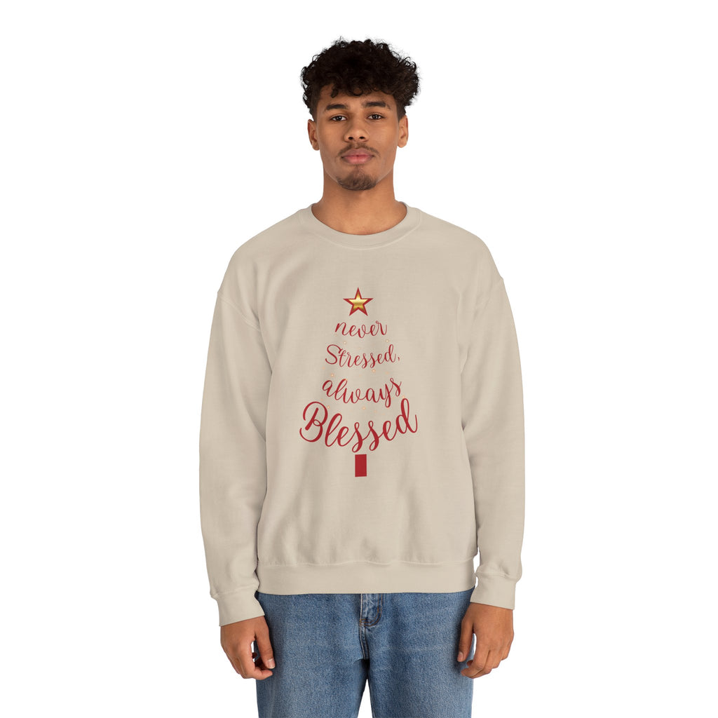 Christmas Blessing Sweatshirt — 50% to Feeding America, Fun & Casual Holiday Crewneck
