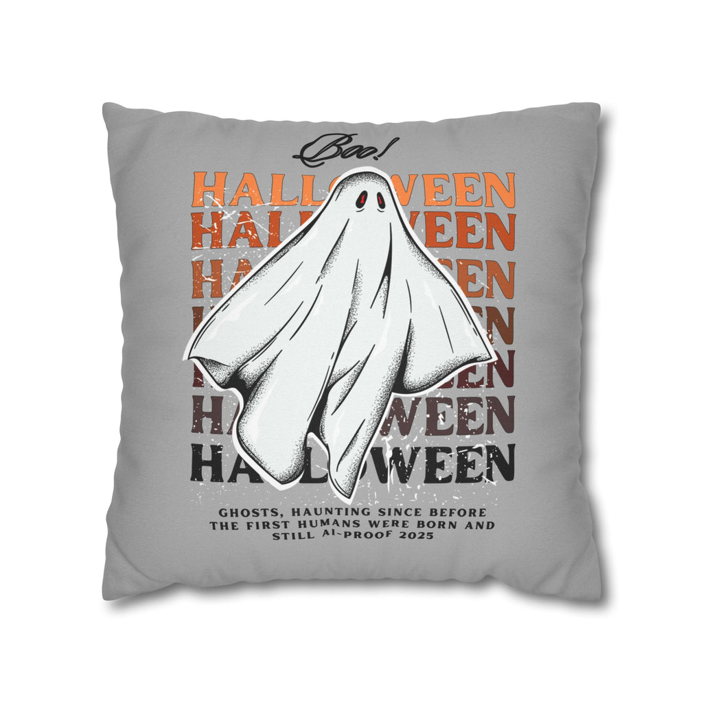 "Ghosts Ai Proof" Halloween Ghost Pillowcase, 2 sizes