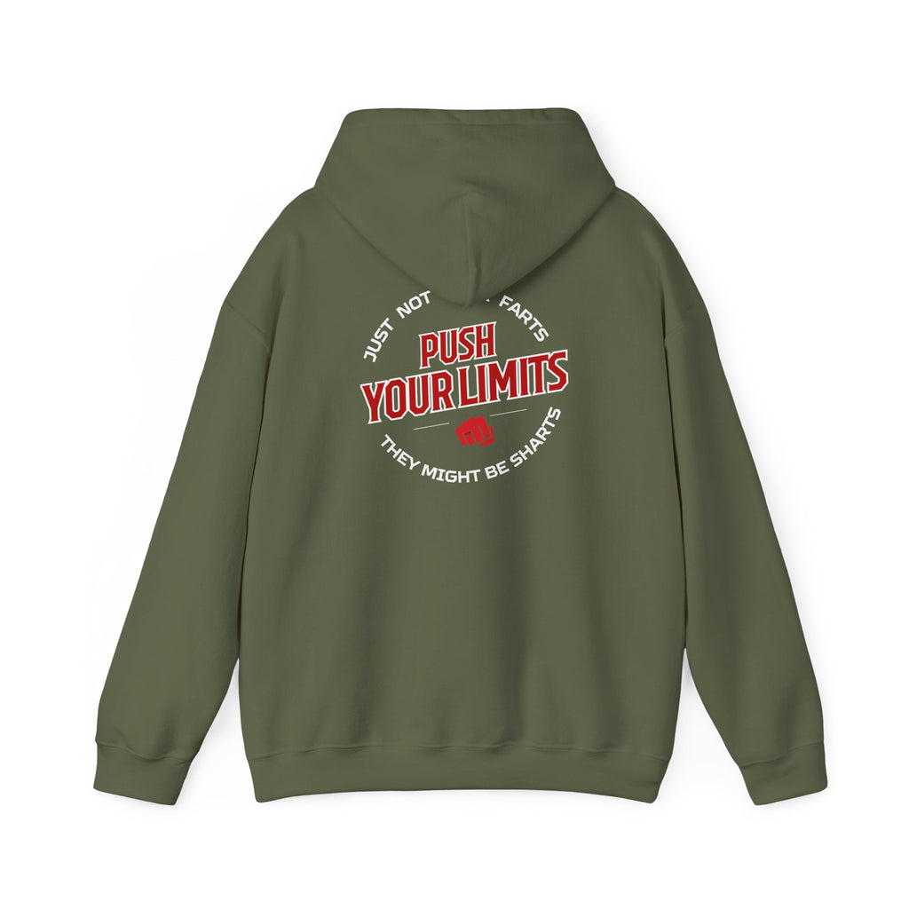 "Push Limits" Bold Statement Hoodie for Trendsetters, Gifts for Him, S-5XL