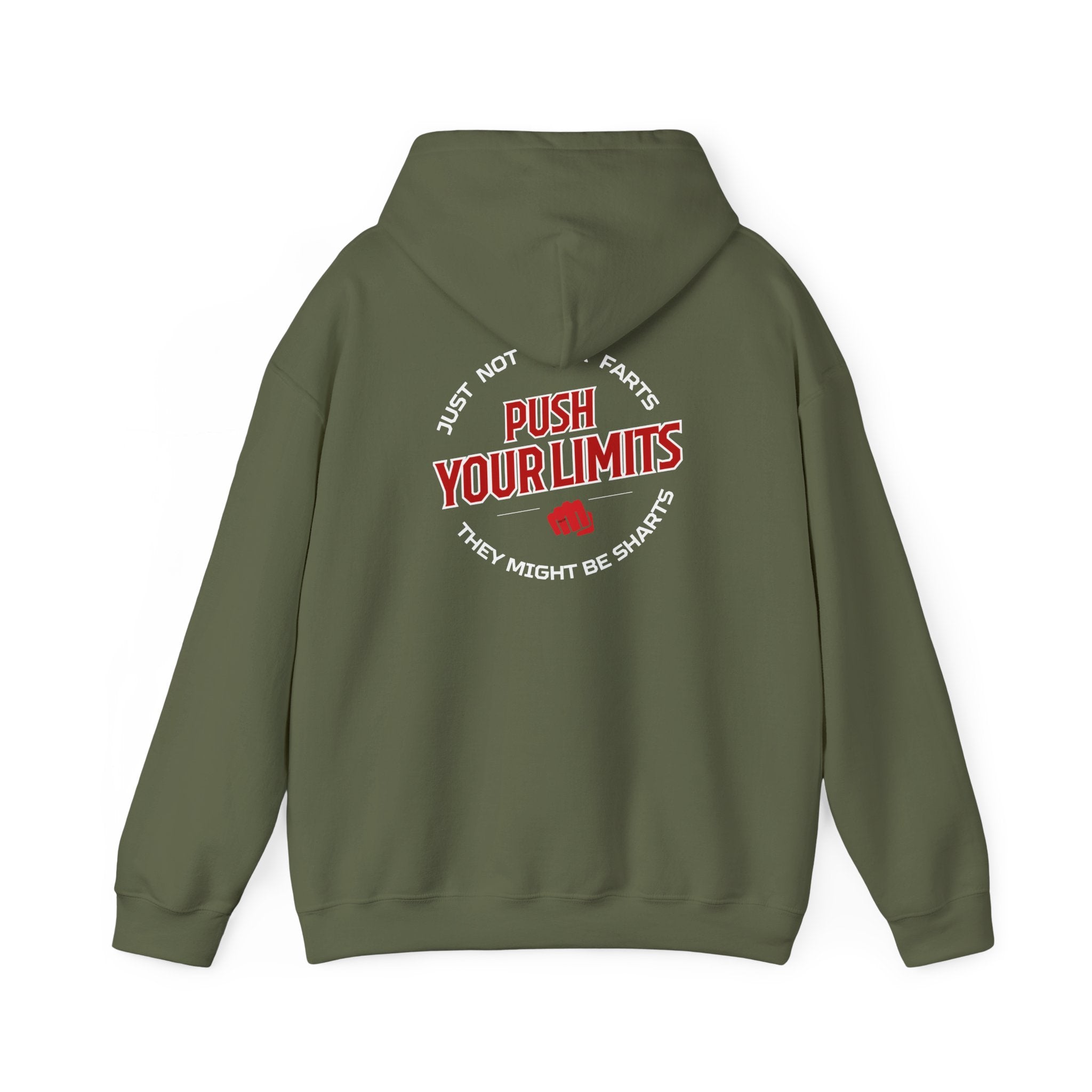 "Push Limits" Bold Statement Hoodie for Trendsetters, Gifts for Him, S-5XL