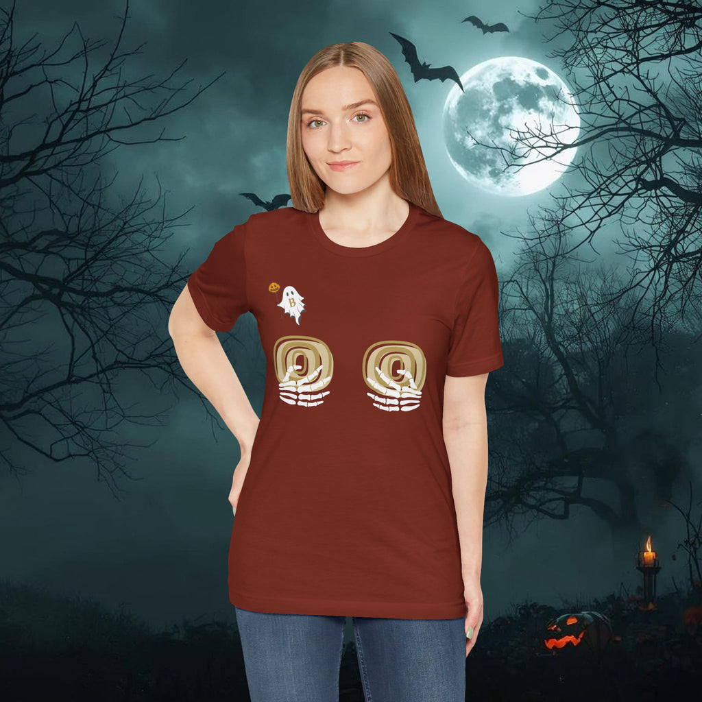 "Hold on to your Boo's" Halloween Ghost Unisex Tee, Funny Halloween