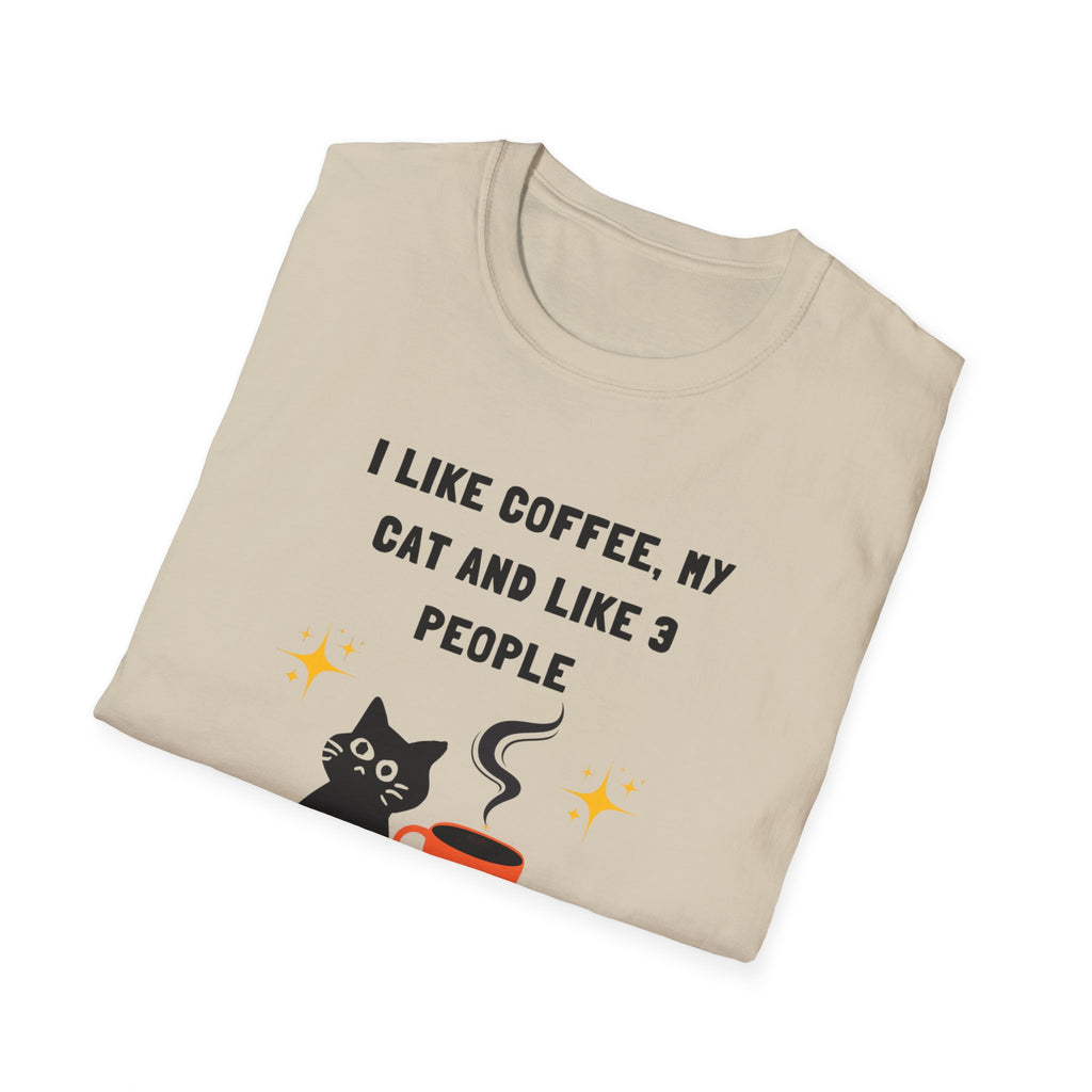 'I like Coffee & My Cat" Funny Cat Lover T-Shirt