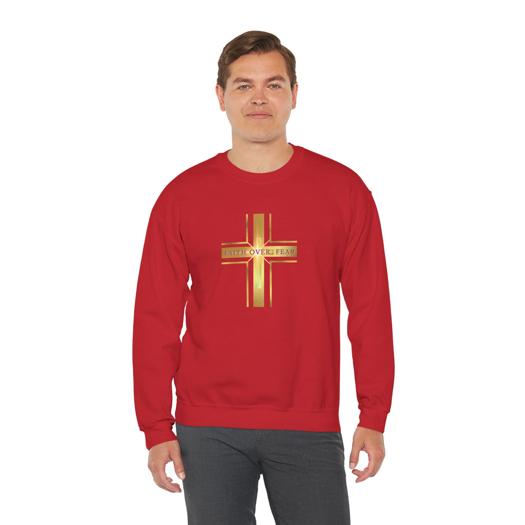 Faith Over Fear Crewneck Sweatshirt — 50% to Feeding America, Spiritual Gifts