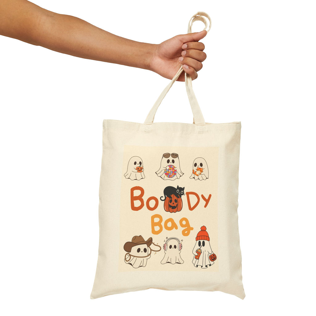 'Boo-dy Bag" Personalized Halloween Cotton Canvas Tote Bag | Bag