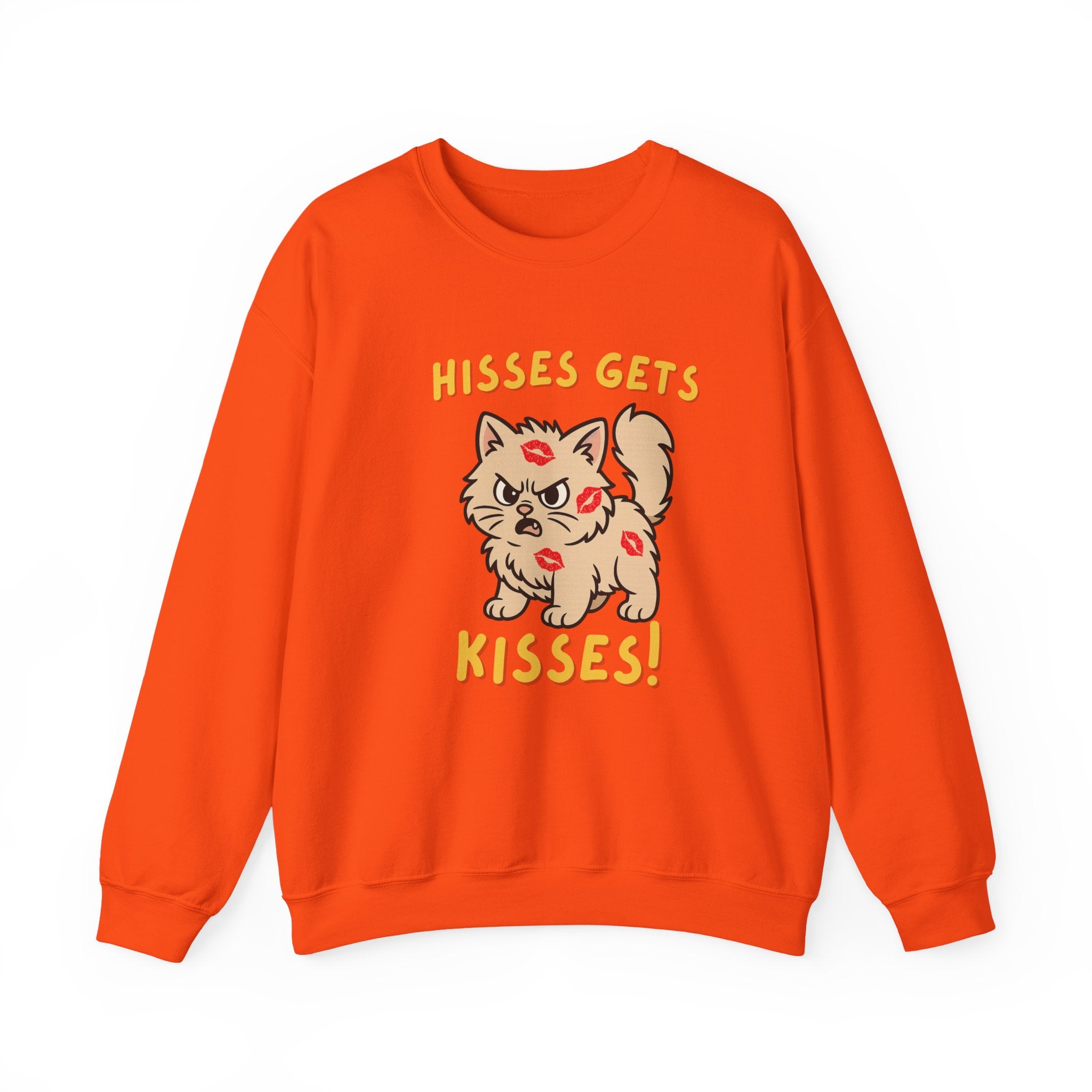 'Hisses Gets Kisses" Unisex Sweatshirt | Supporting Cat Rescues