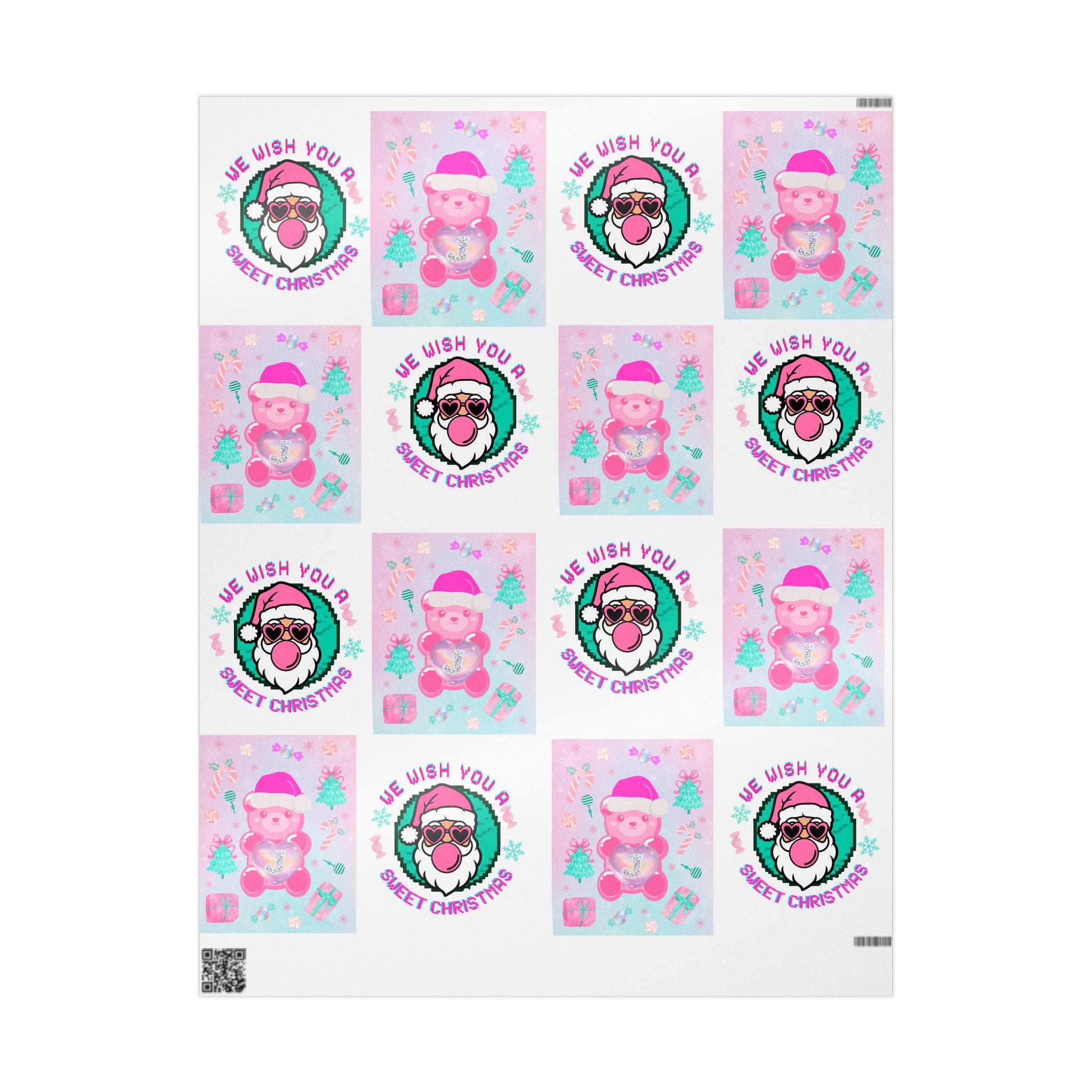 Sweet Christmas Wrapping Paper Roll — Ready to Roll, in Sweet Personalized Initial and Message