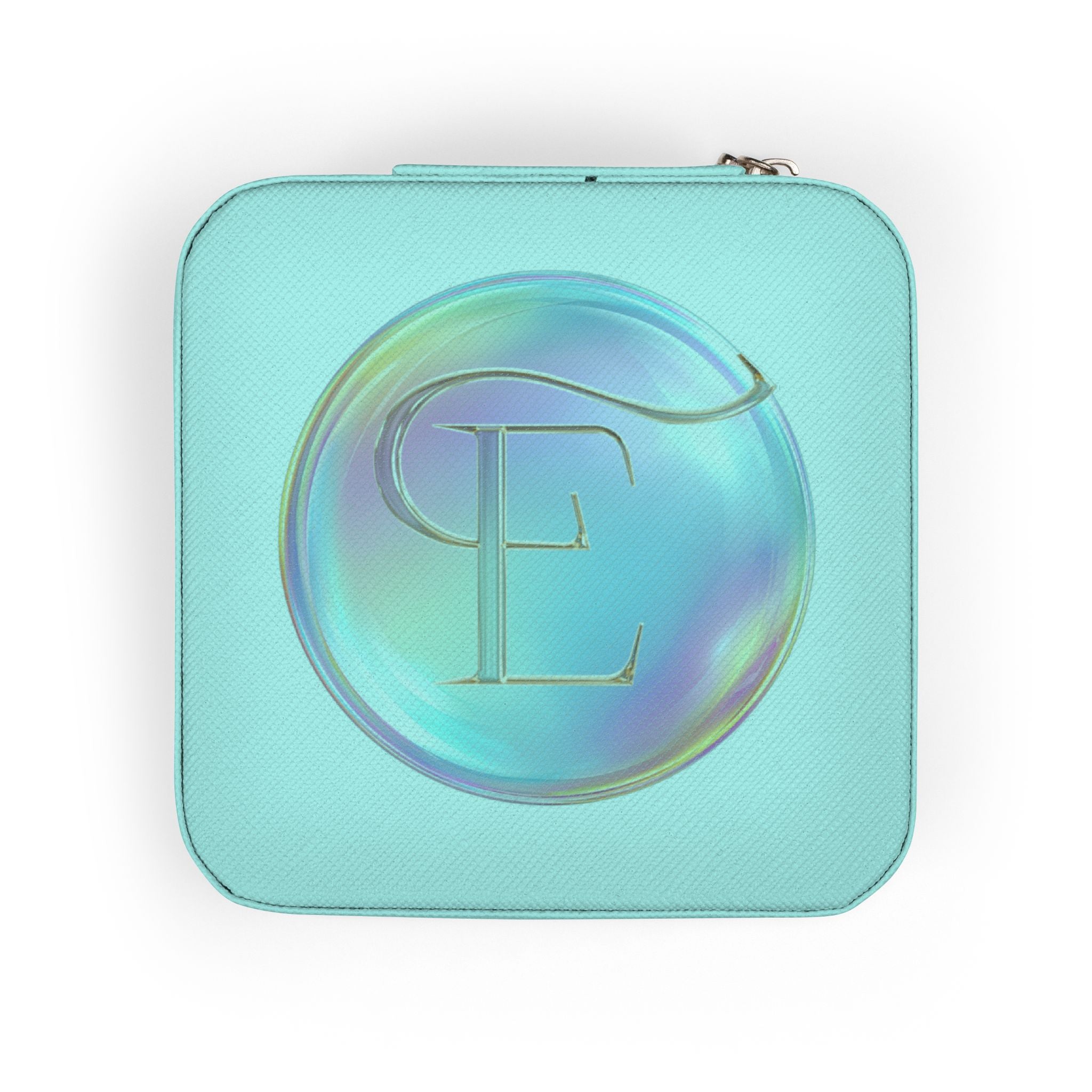 Personalized Monogram Travel Jewelry Case — Compact Organizer with Ring & Earring Compartments, Perfect Gift