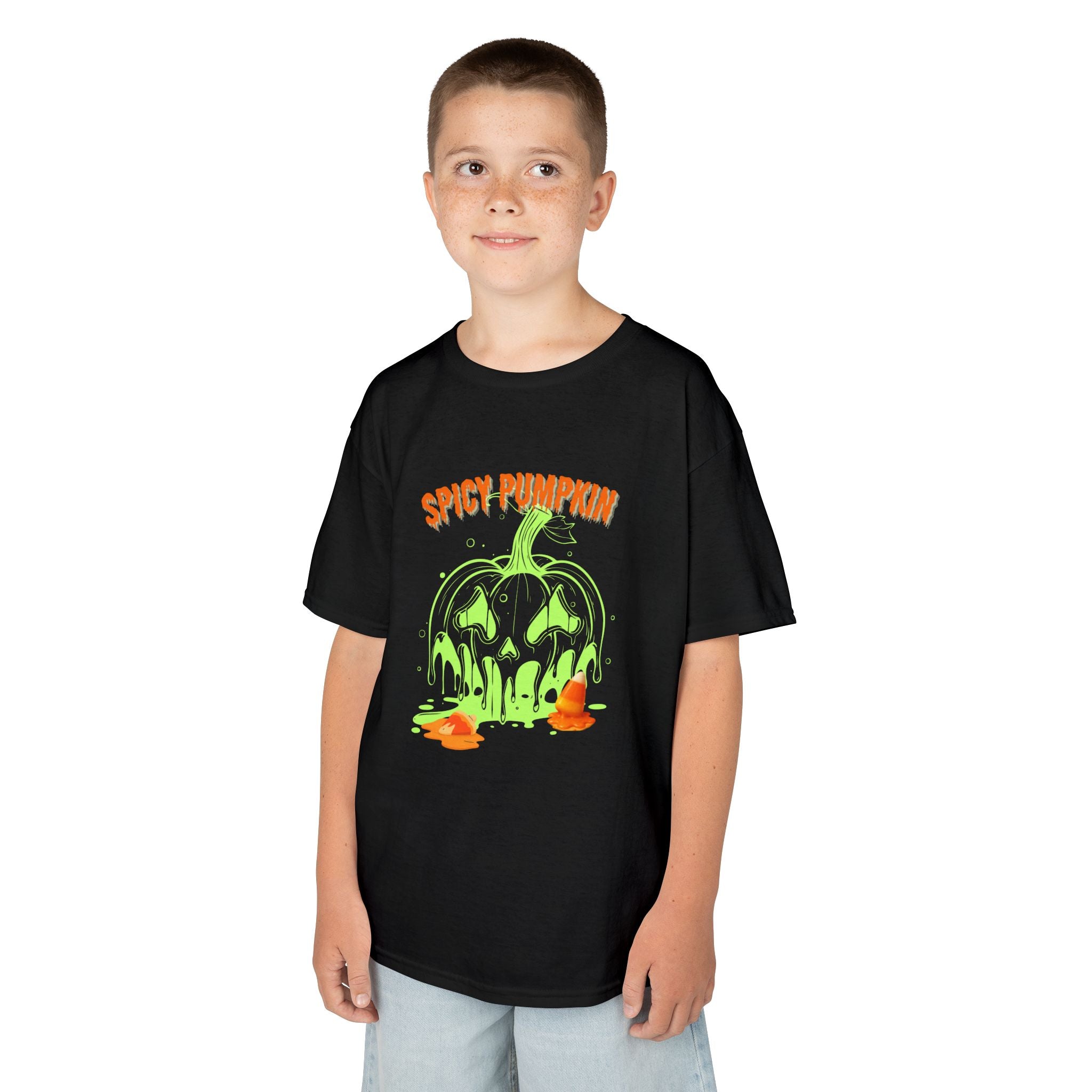 "Spicy Pumpkin" Halloween Kids Cotton T-shirt