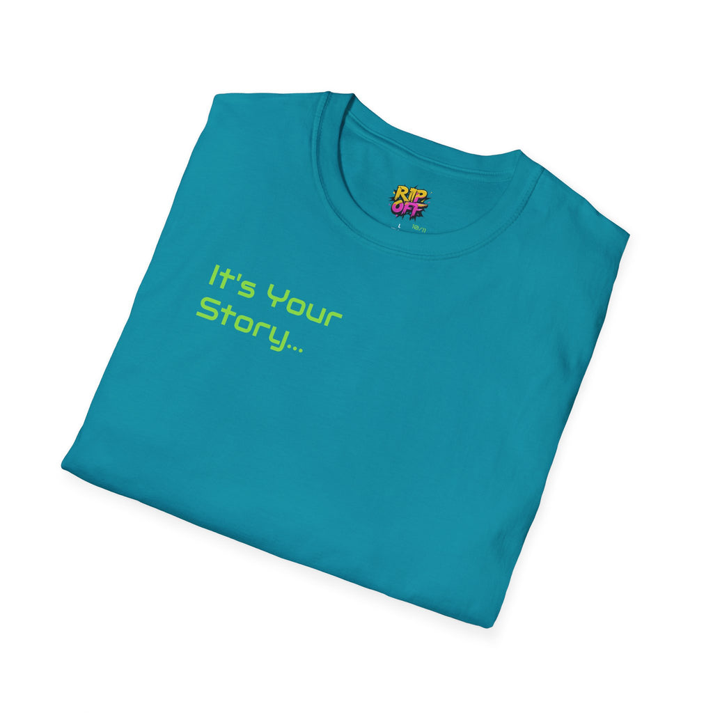 "Tell-A-Vision" Personalized Message, Unisex Softstyle T-Shirt, Gildan, 5 colors