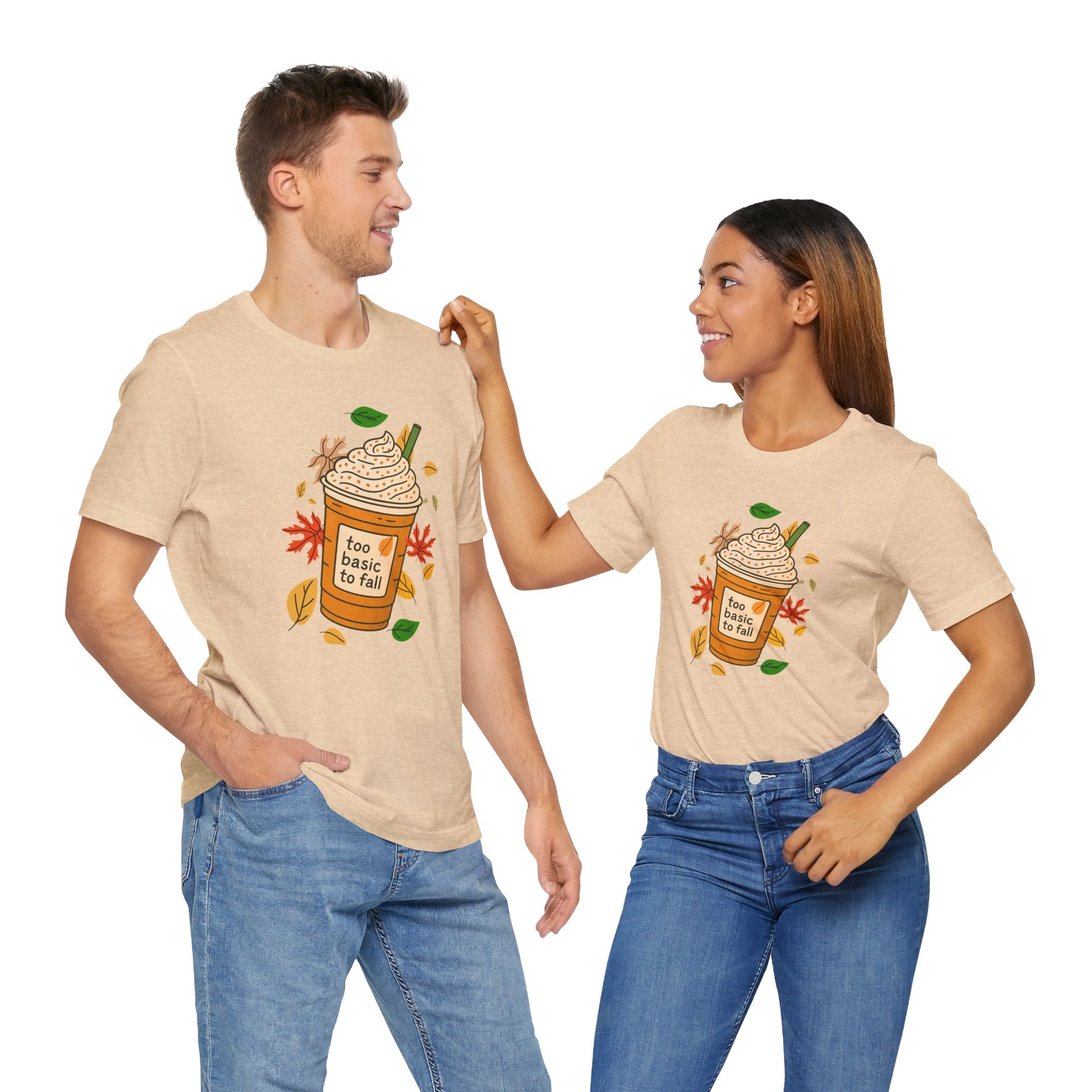"Too basic to Fall" ladies shirt, coffee lovers, fall inspired, autumn