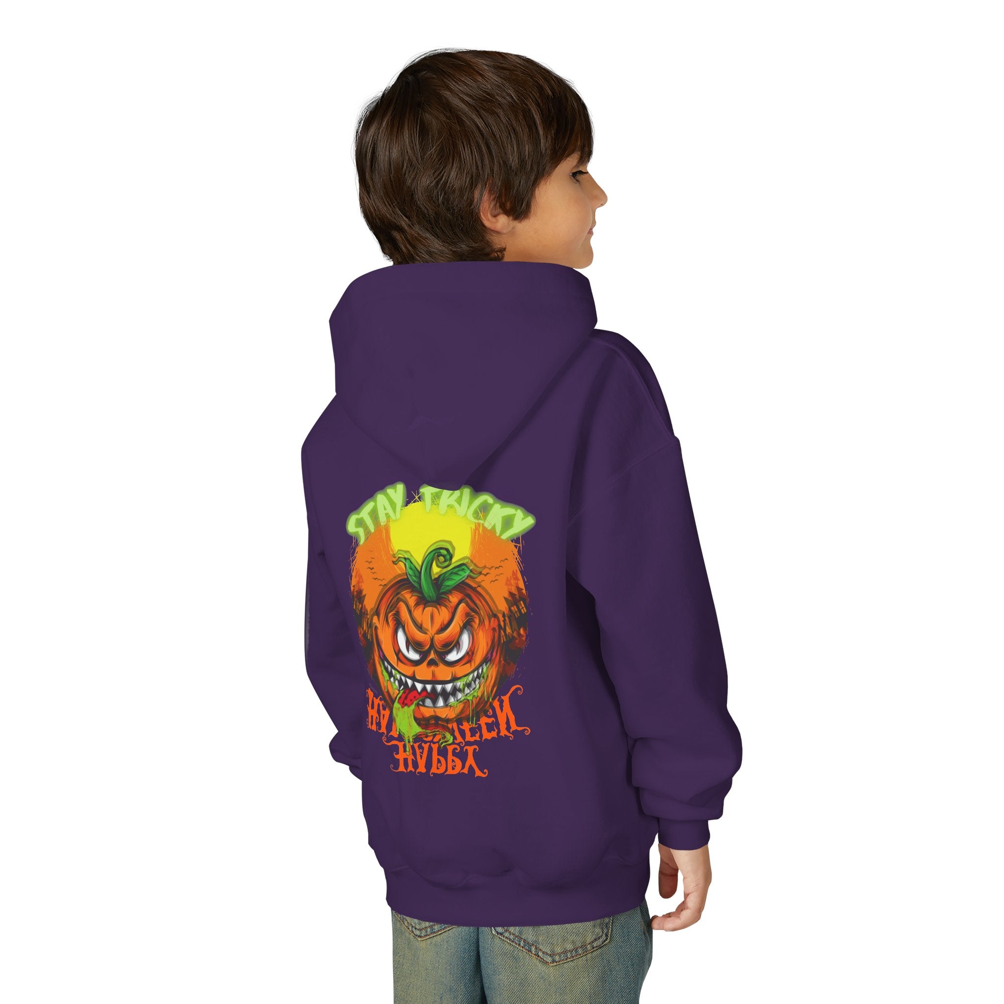 "Stay Tricky" Youth Halloween Hoodie, Trick or Treats!