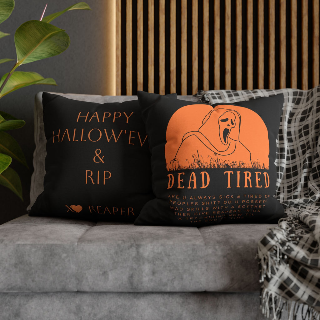 "Dead Tired" Funny Halloween Pillowcase, Personalized, 3 sizes