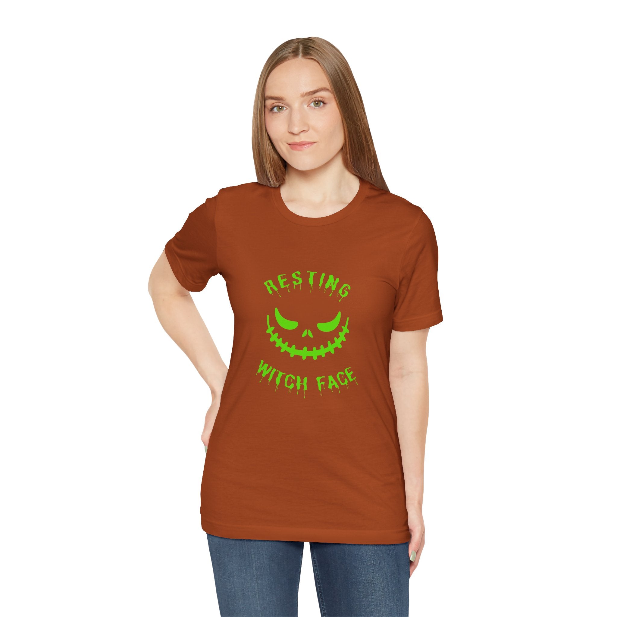"Resting Witch Face" - Halloween Shirt, Unisex, Personalize