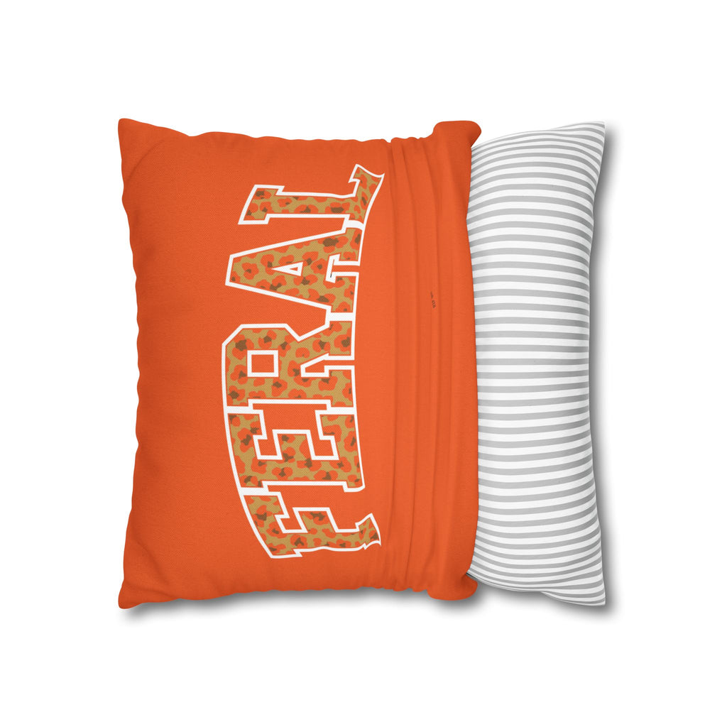 "Feral" and " Fur Hire" Cat Reversible Halloween Pillowcase, 3 sizes