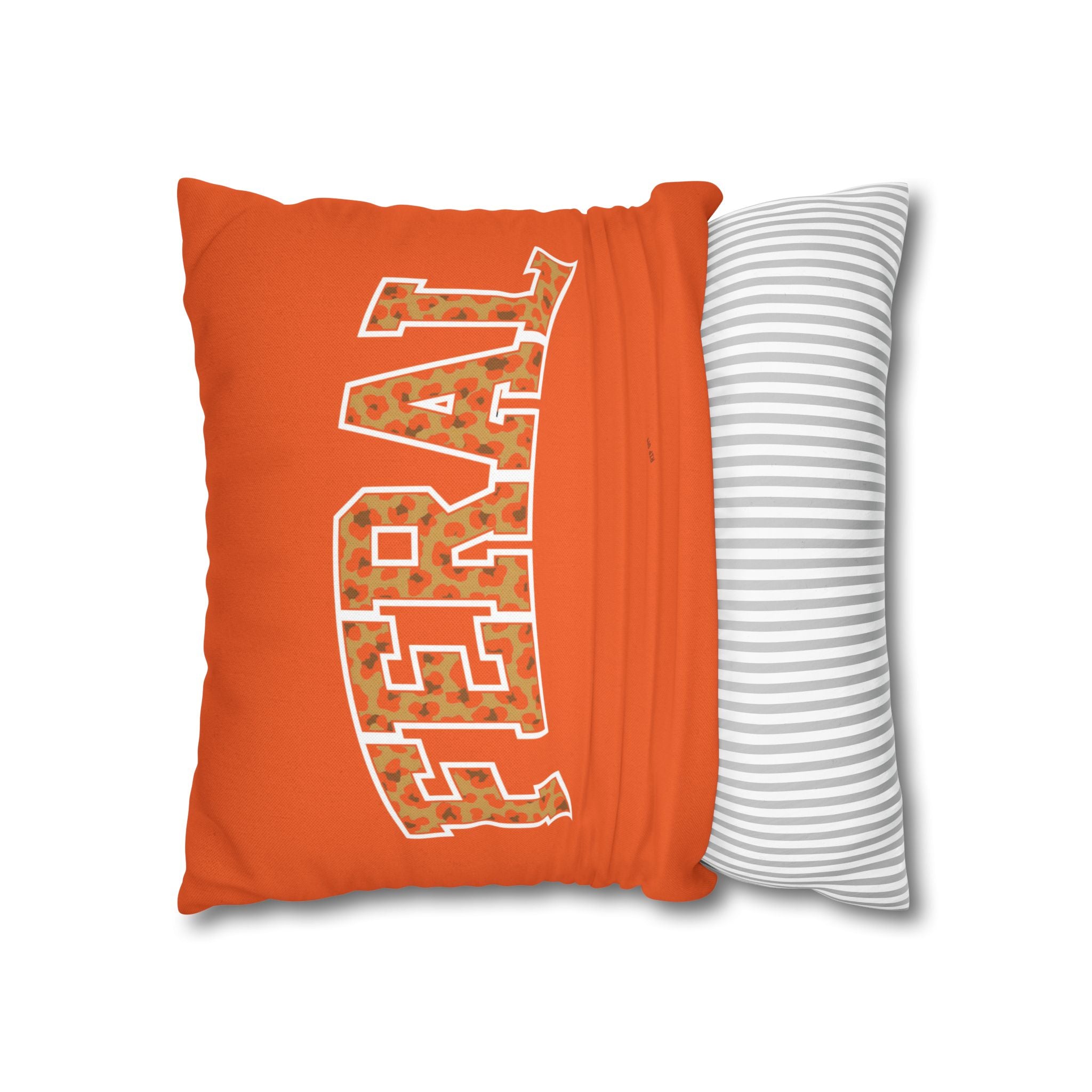 "Feral" and " Fur Hire" Cat Reversible Halloween Pillowcase, 3 sizes